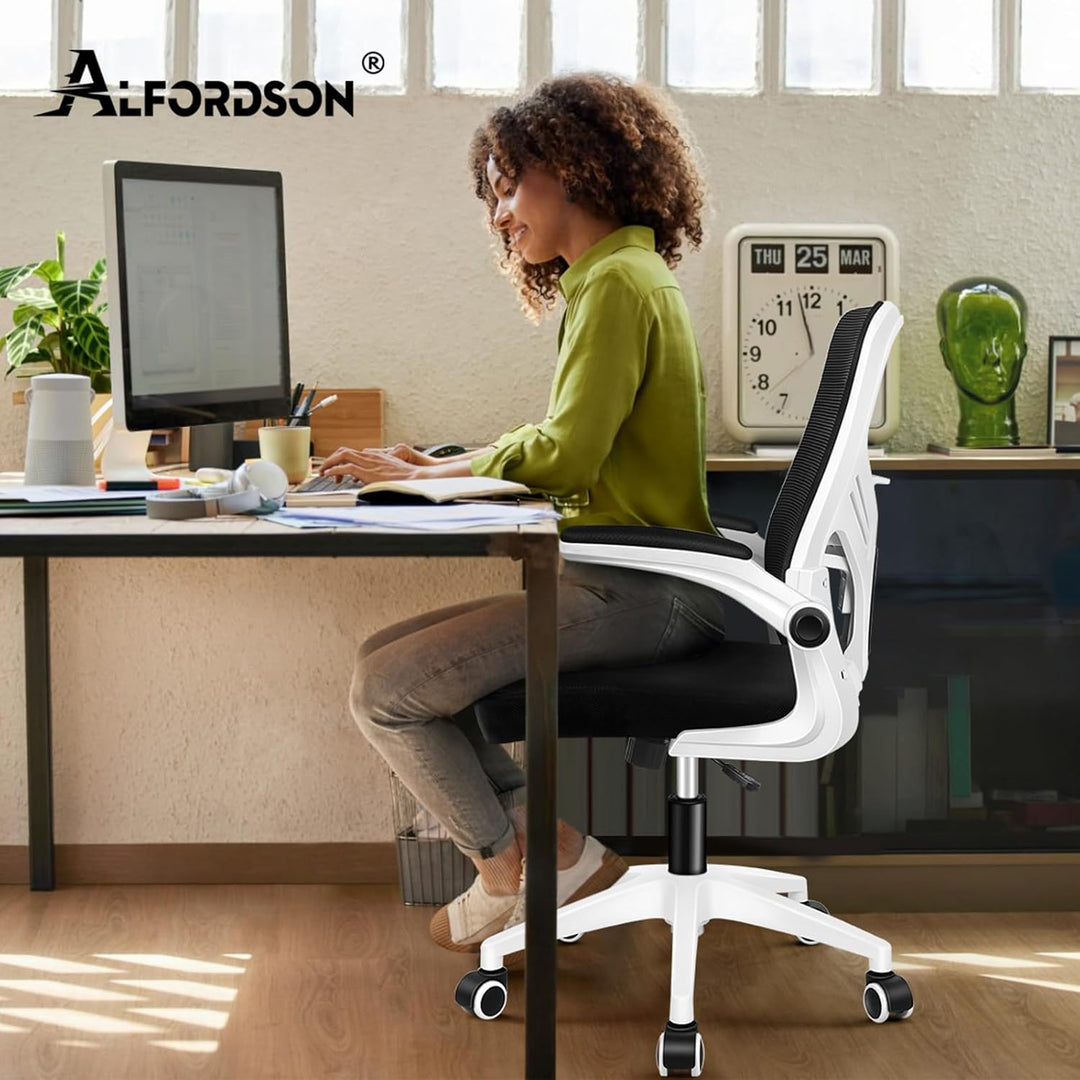 ALFORDSON Netzstoff Bürostuhl Mesh Chefsessel, Ergonomischer Schreibtischstuhl Neigeverstellung, Hoc