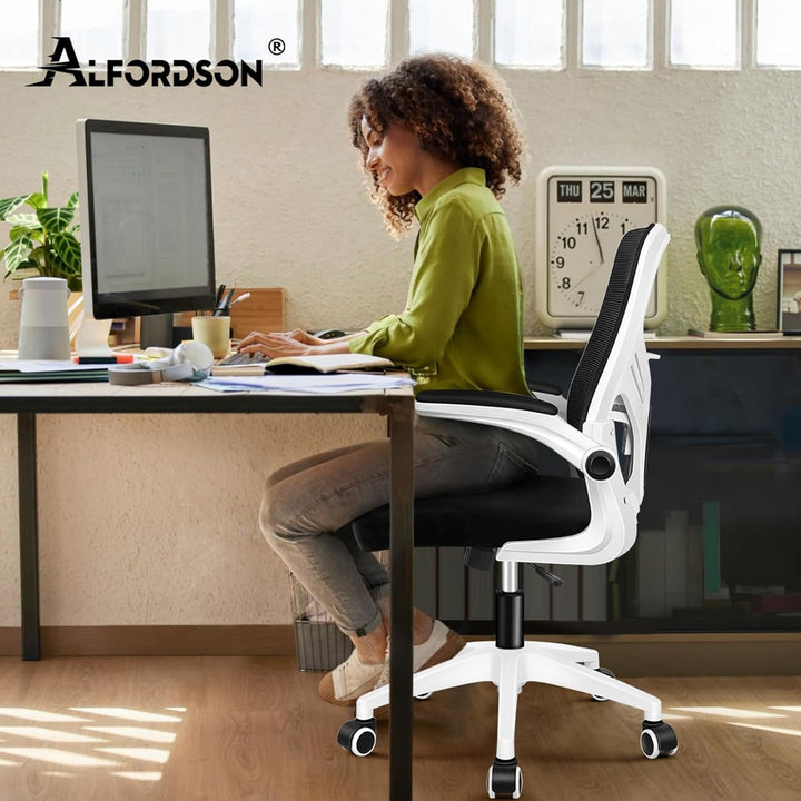 ALFORDSON Netzstoff Bürostuhl Mesh Chefsessel, Ergonomischer Schreibtischstuhl Neigeverstellung, Hoc
