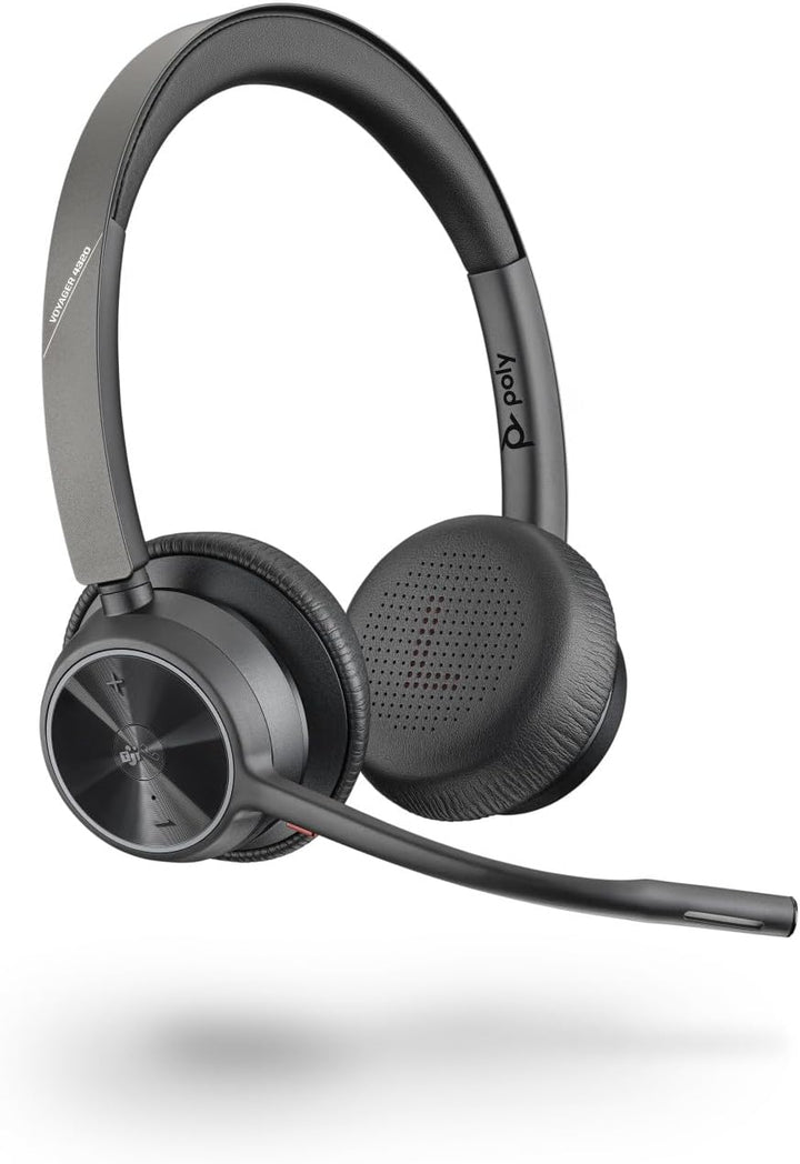 Plantronics Poly – schnurloses Voyager 4320 UC-Headset (Plantronics) – Kopfhörer mit Mikrofonarm – U