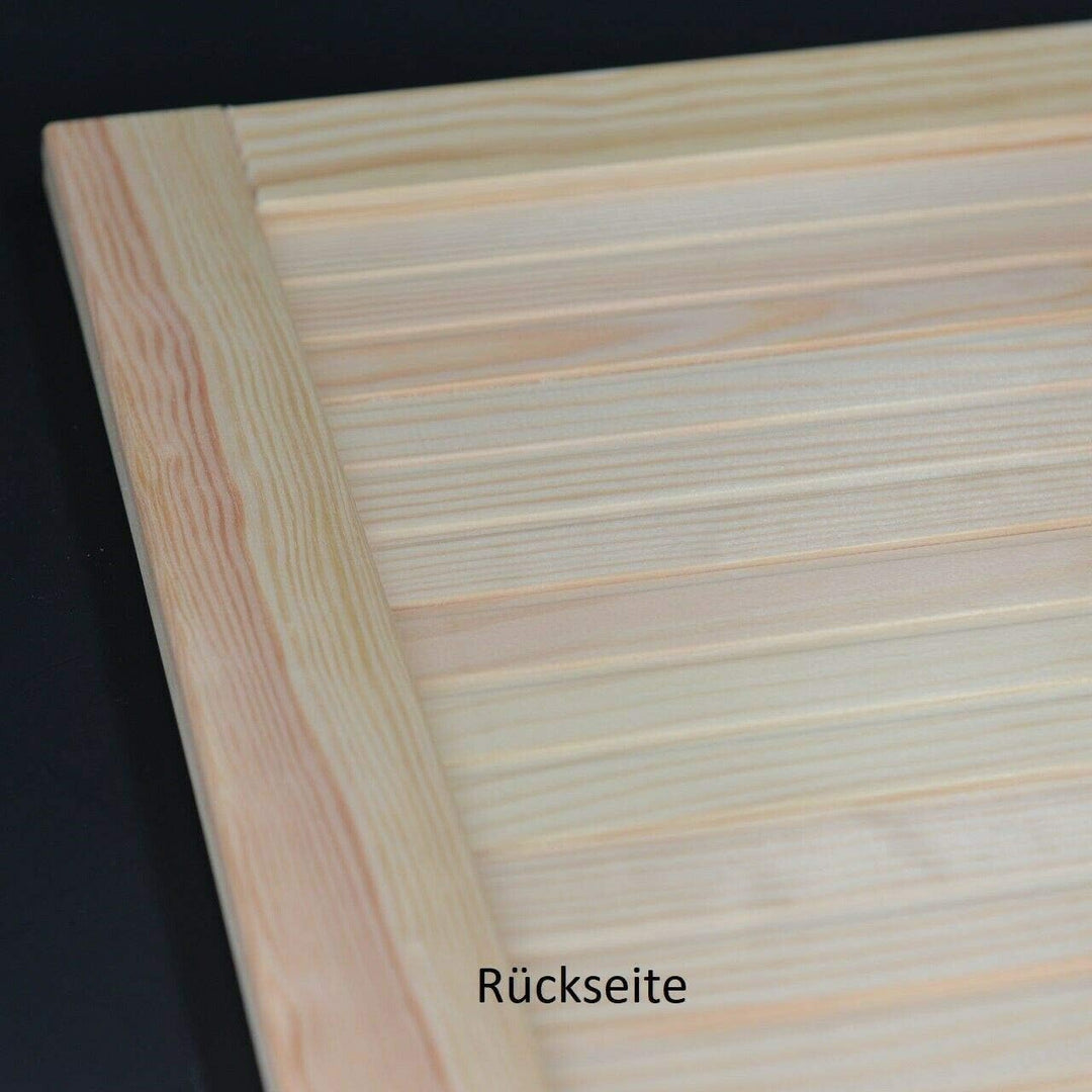 ben+camilla.com Lamellentür Holztür Natur 462 x 394 x 21 mm mit geschlossenen Lamellen für Regale, S