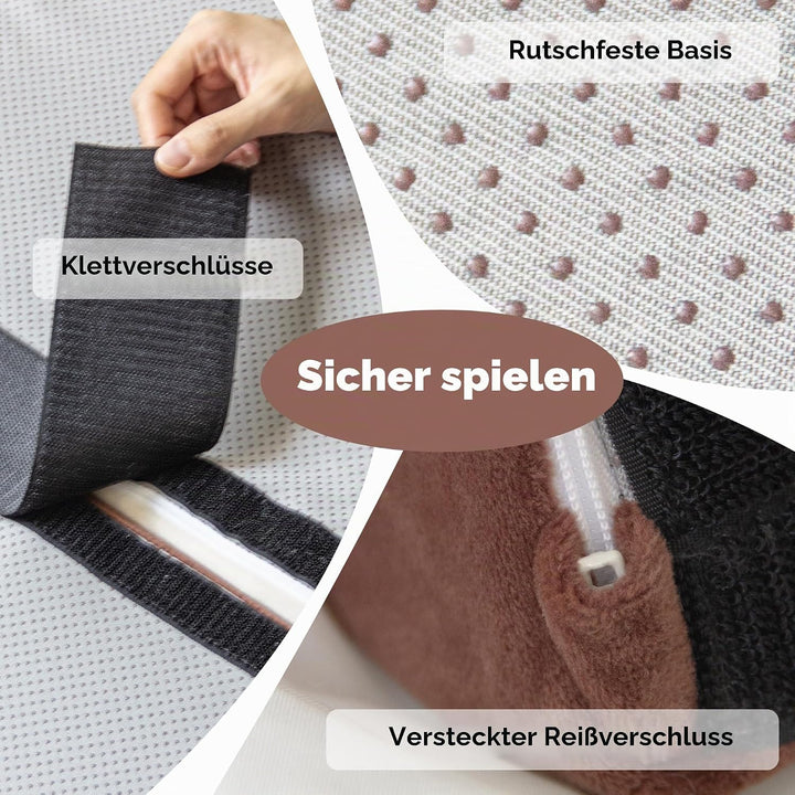 BanaSuper Schaumstoff Bausteine für Kinder, XXL Kletterblöcke Set Falten zu Spielmatte, Weiche Softb