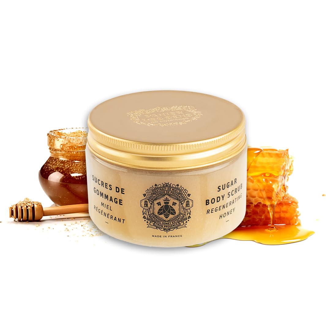 Panier des Sens Body Scrub mit Bio-Honig aus der Provence - Peeling für Körper, Hände und Füsse - Ma