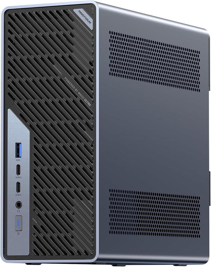 MINIS FORUM MS-02 Ultra Workstation Mini PC, Intel Core Ultra 9 285HX (24C/24T, up to 5.5GHz),PCIe 5