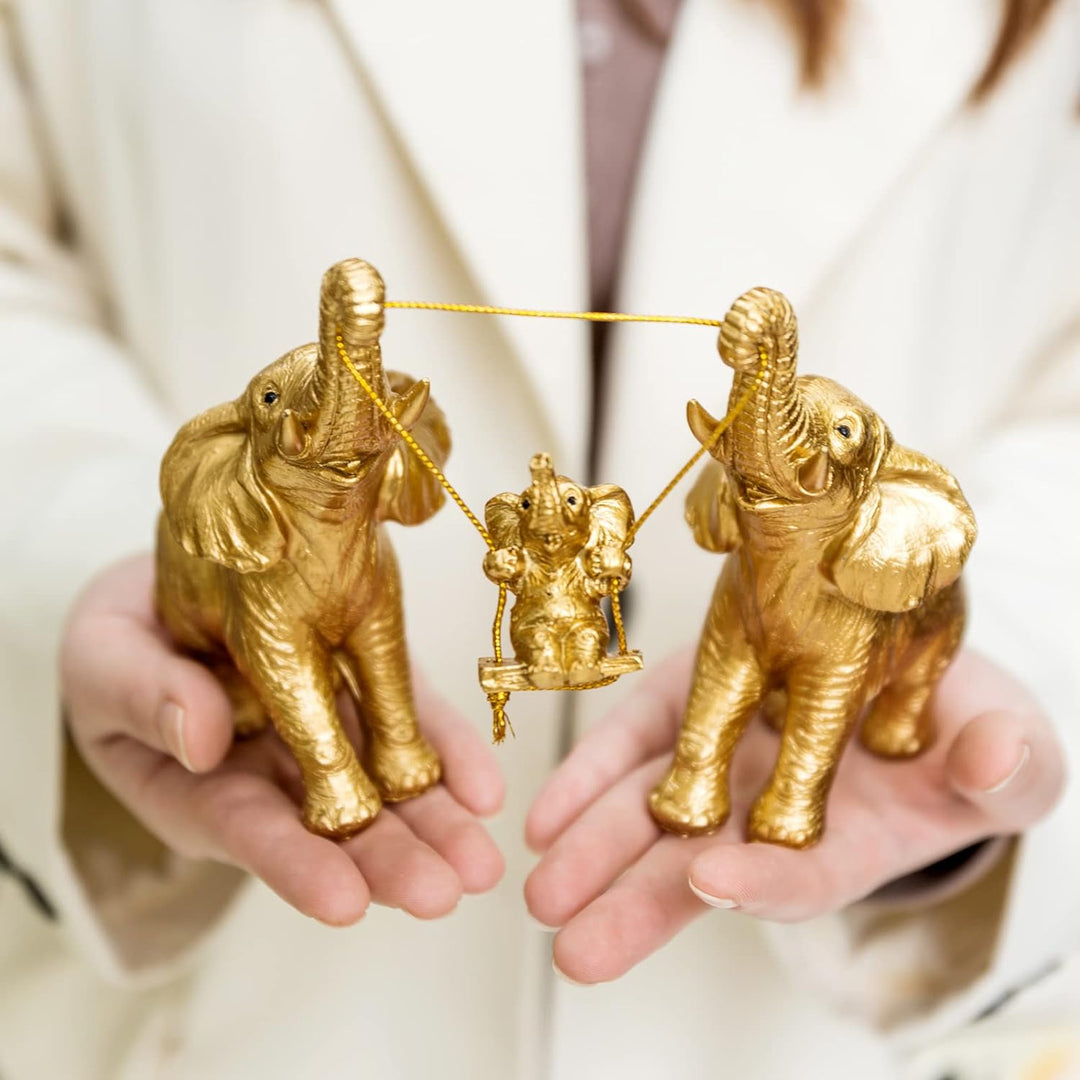 Elefanten-Statue. Goldene Elefanten-Dekoration für Frauen, Mutter-Geschenke. Elefanten-Figuren bring