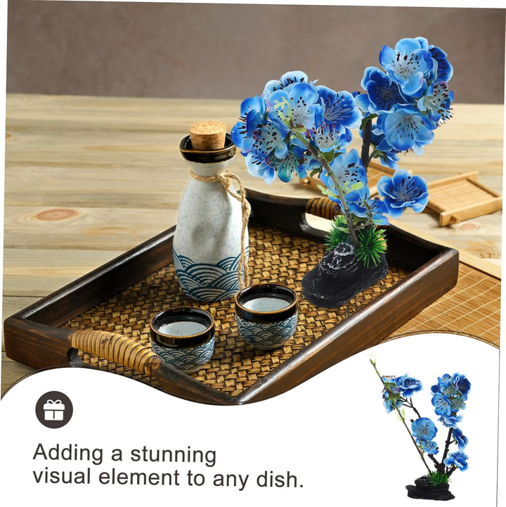 Cabilock Sushi Teller Blumen Dekoration Künstliche Sashimi Ornamente Für Elegante Anrichtung Von Sus