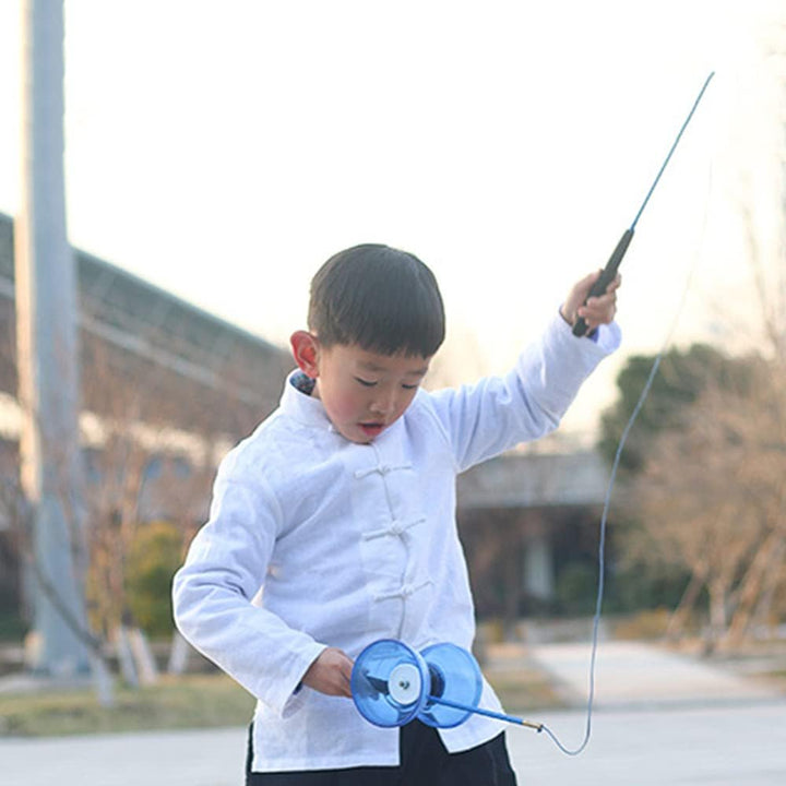Diabolo Freiläufer mit kugellager Dreifache Lagerung Set, 4 Farben Dreifach Gelagertes Diabolo mit E