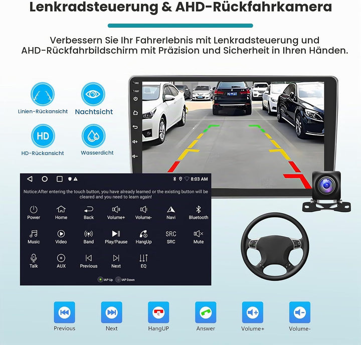 [2G+64G] Hikity Autoradio Für Renault Clio 3 2008-2014 Android 15 Wireless Carplay Android Auto 9Zol