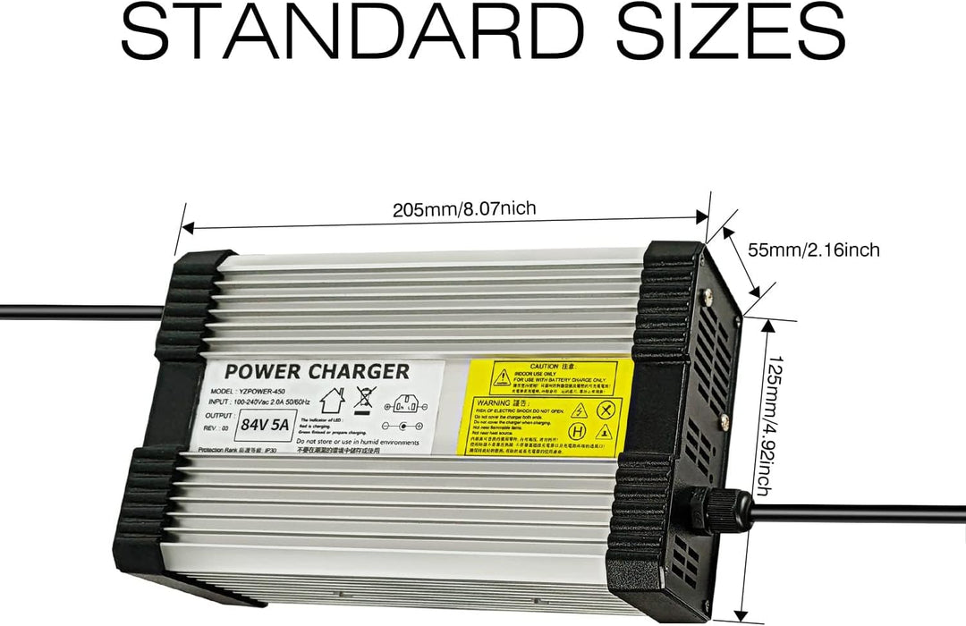 84V 5Amp Ltihium Battery Charger for 72v 20S Li-ion Battery with Anderson Connector for Health Care