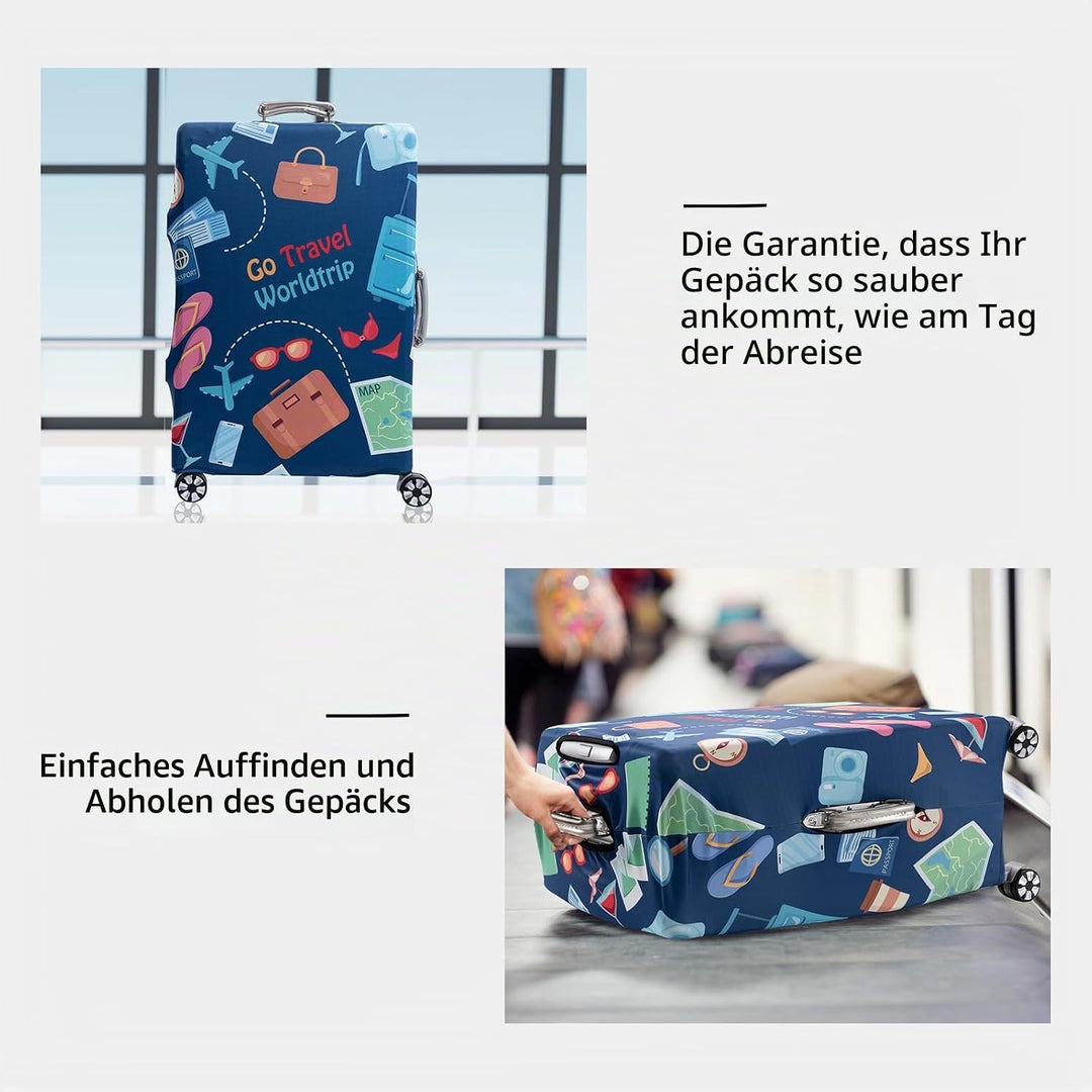OrgaWise Kofferhülle Luggage Cover Gepäck Cover Gepäckabdeckung for Travel Luggage Schutzhülle Koffe