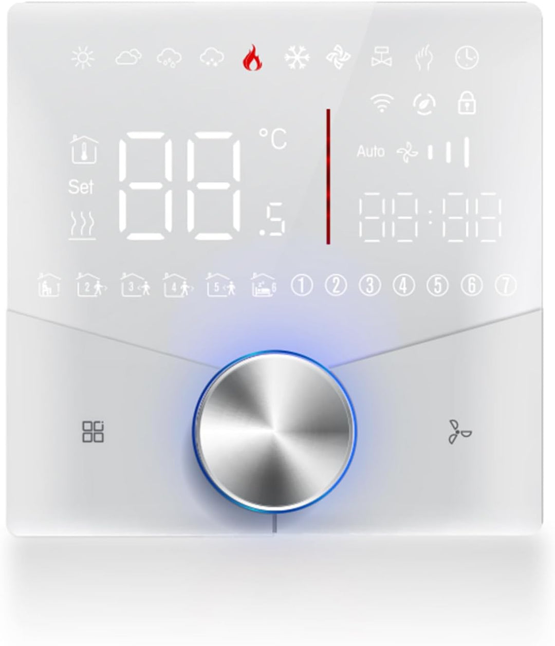 Klimaanlage Controller WiFi Thermostat Programmierbar Touchscreen Digitalanzeige 2-Rohr System 5+2 T