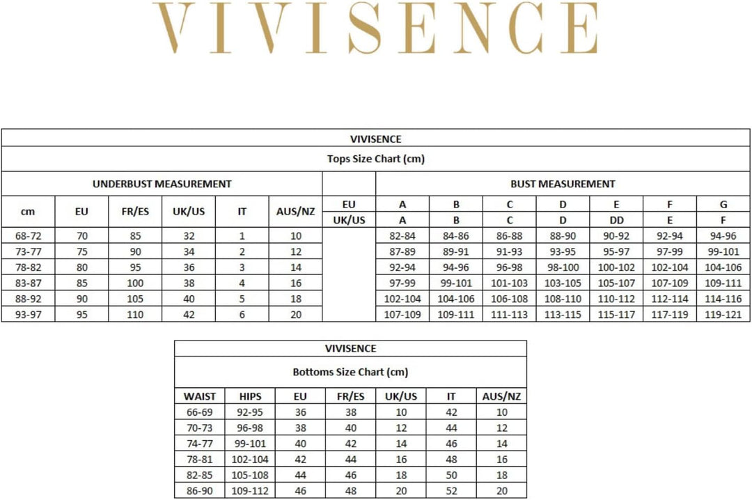 VIVISENCE Bikini BH Dame Bademode Gepolstert Hergestellt In EU Neckholder 3220 70F Grün, 70F Grün