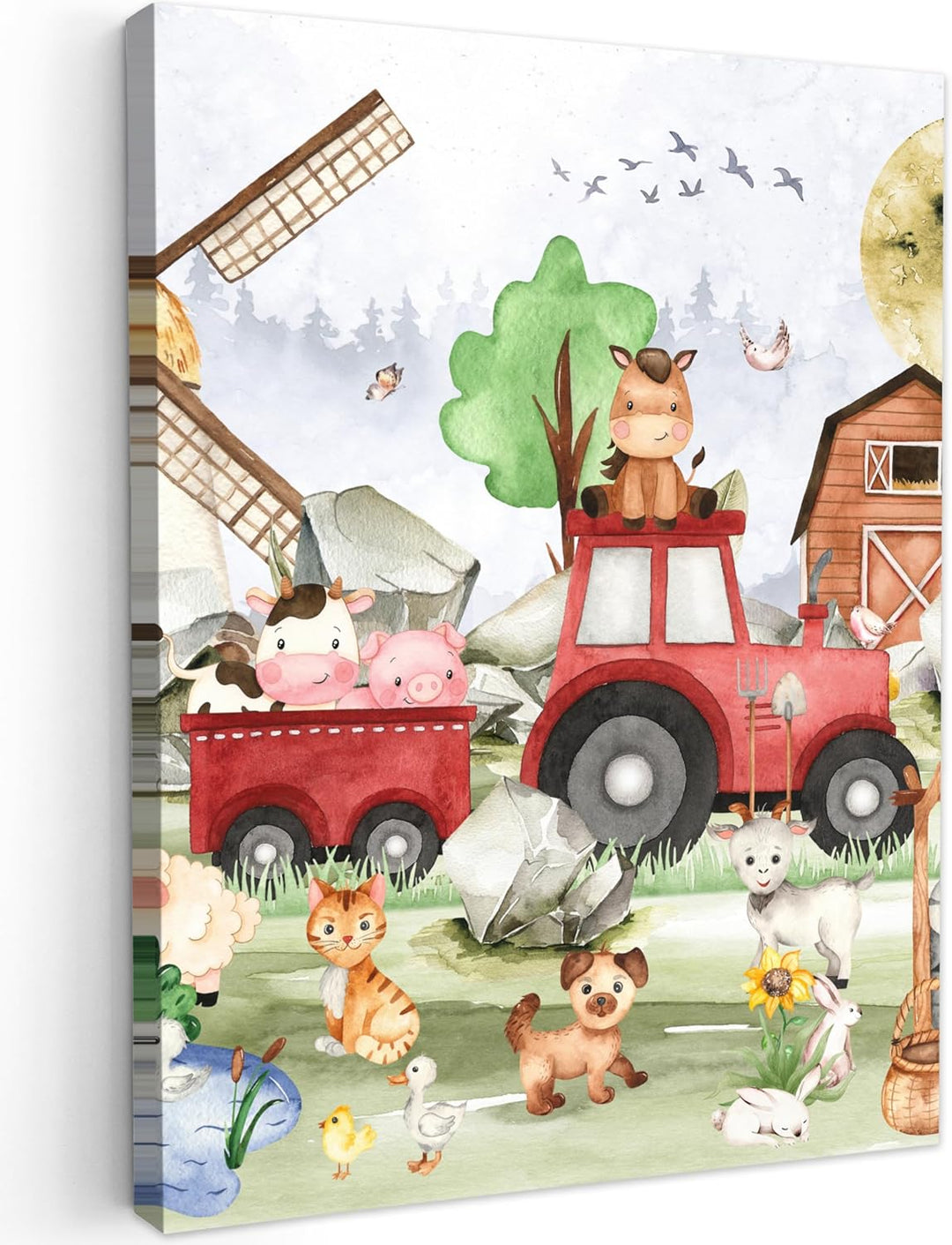 MuchoWow© Leinwand 50x70 cm Deko Schlafzimmer Aesthetic Leinwandbilder Wohnzimmer Gemälde Foto Gesch