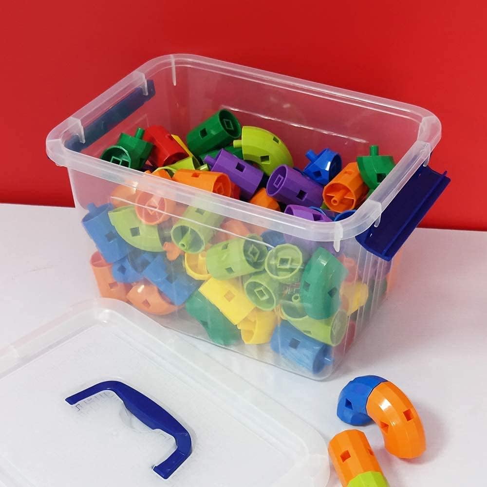 Farmoon 6 L Aufbewahrungsbox Mit Deckel, 6 Stück, Transparent, 6 L