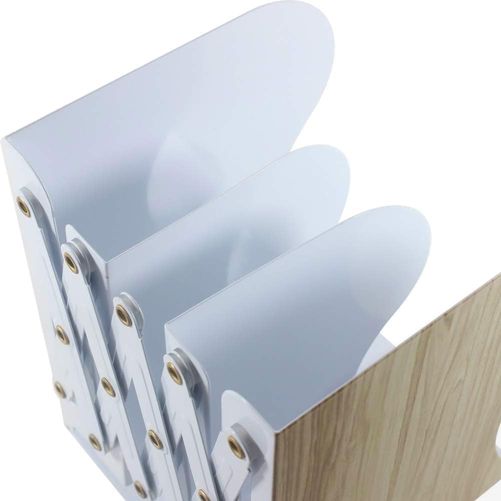 DIFIT Buchstütze, Buchstützen, Buchstütze Metall, 2 Stück Bücherhalter, Verstellbare Buchstütze, Büc