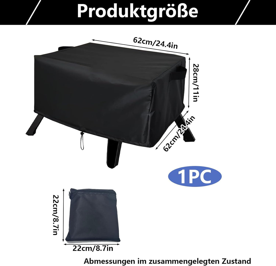 17-Zoll Staubschutzhaube Pizzaofen Abdeckung kompatibel mit Cozze 90347 XXL Gas Pizza Ofen Wasserdic