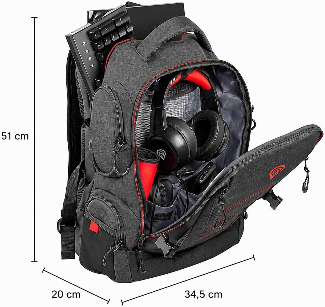 Genesis Notebook Rucksack PALLAD 550 schwarz (17,3")