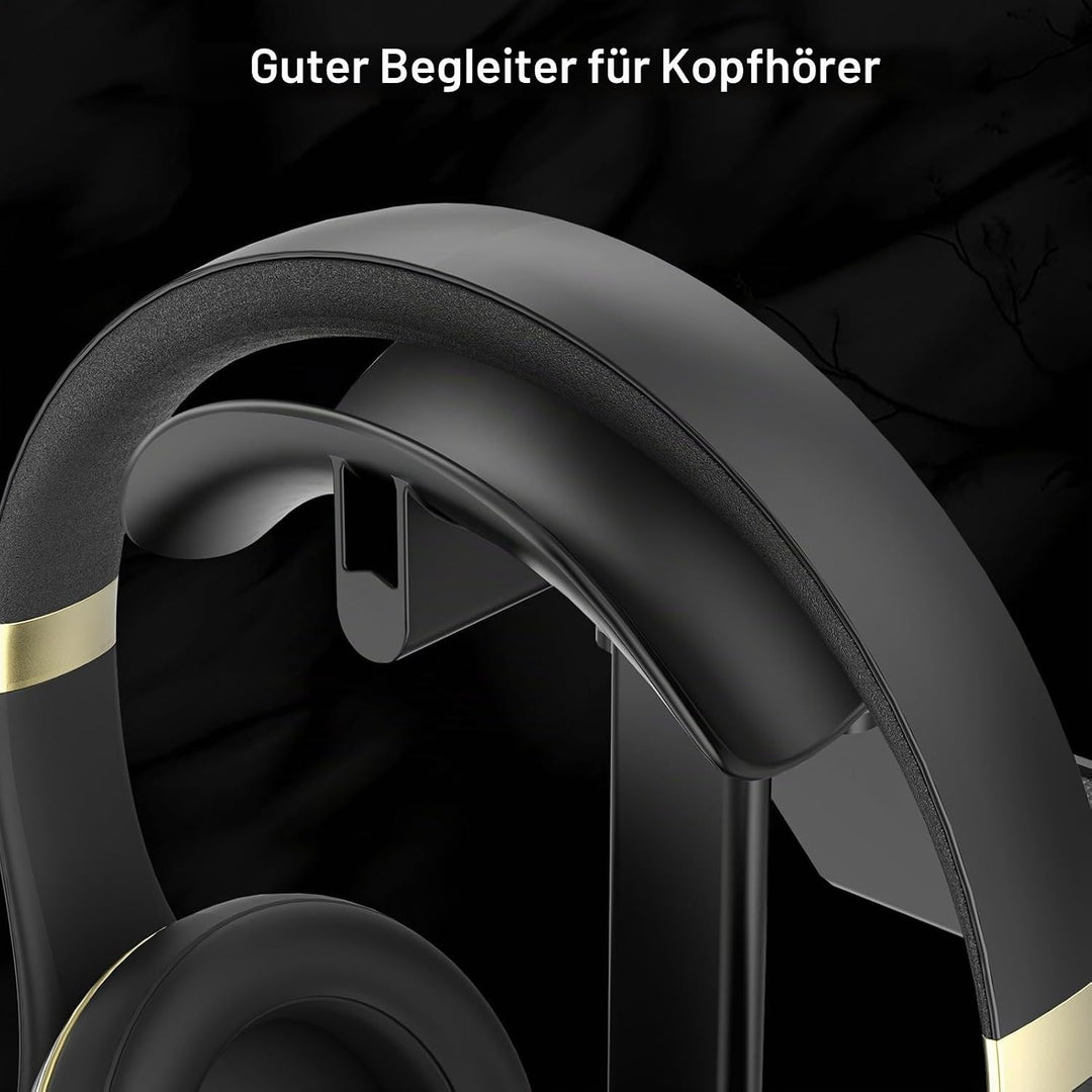 Controller Halter, Kopfhörer Ständer aus Walnussholz, Gaming Controller Halterung für Xbox PS5 PS4 S