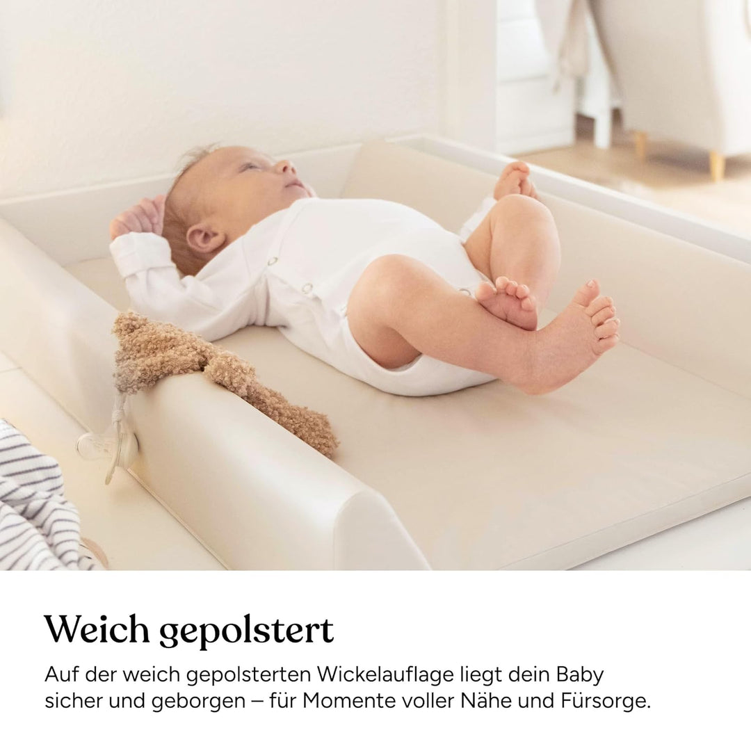 Ehrenkind® Abwaschbare Wickelauflage mit Keil - Hygienisch, Sicher und Vielseitig in Hellblau | Wick