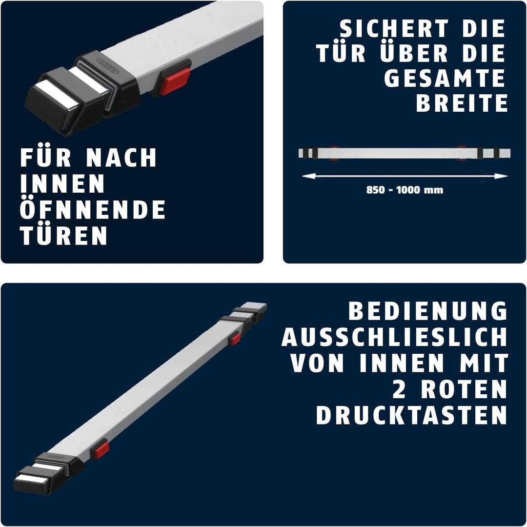 ABUS Tür-Panzerriegel PR1400, silber, 10254