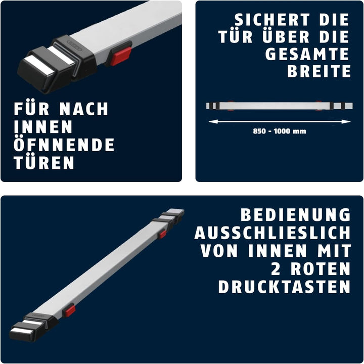 ABUS Tür-Panzerriegel PR1400, silber, 10254