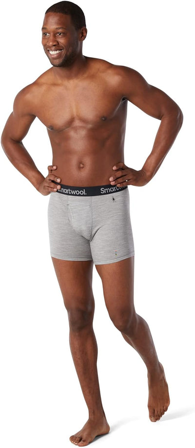 Smartwool Damen Herren Merino Boxershorts XXL Light Gray Heather, XXL Light Gray Heather