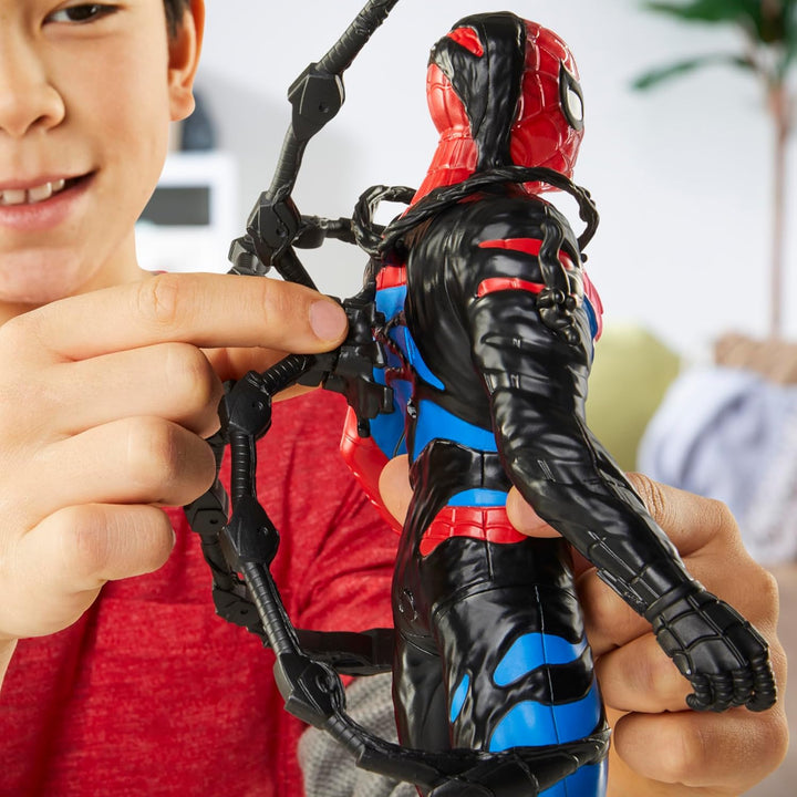 Marvel Spider-Man VenomVersus Spider-Man Farbwechsler Action-Figur mit Zubehör, Black