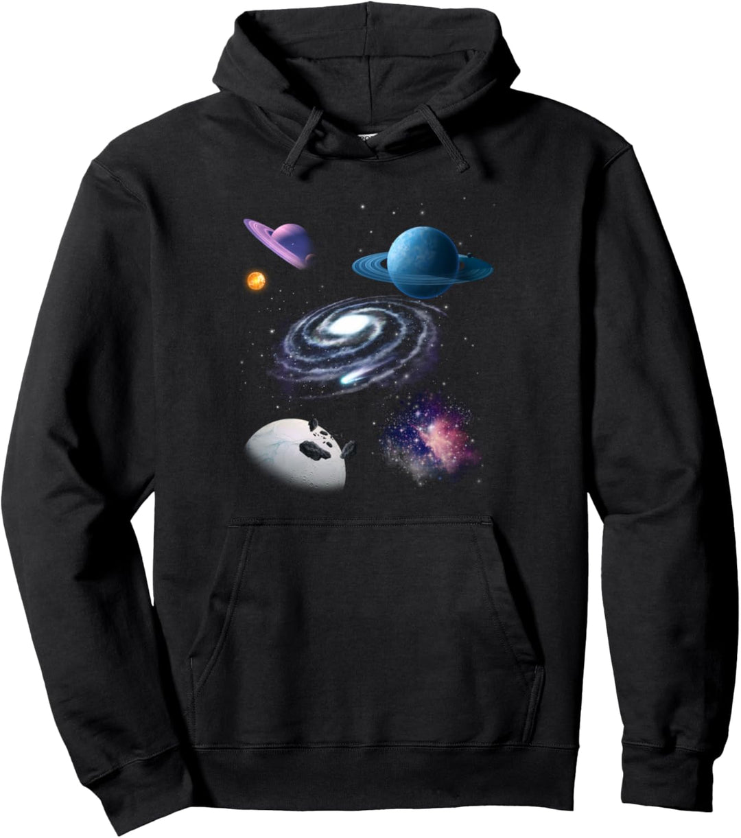 Weltraum Universum Motiv Planeten Sonne Sonnensystem Galaxie Pullover Hoodie
