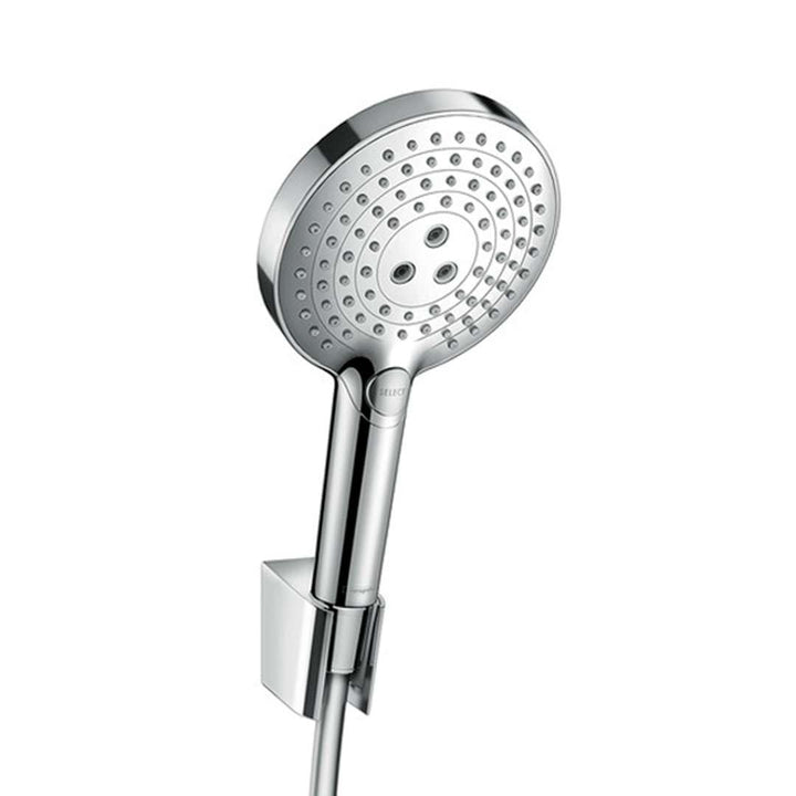 hansgrohe Raindance Select S 120 Duschhalterset inkl. Duschschlauch 1,25m, Chrom Chrom Set mit Braus