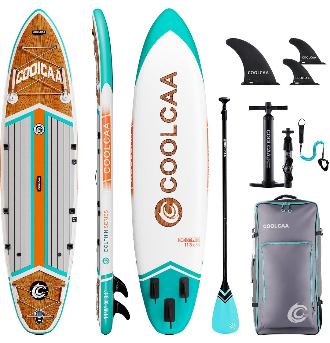 COOLCAA SUP Board, 355cm (Extra Gross) Stand Up Paddling Board, Aufblasbares Stand-Up Paddle Board m