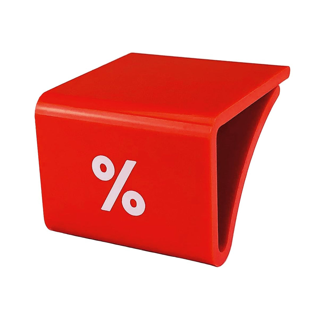 Deco Woerner Rabatt-Hinweis Aktions-Reiter Sale Clipper Grössenstecker für Regalböden% Schmal