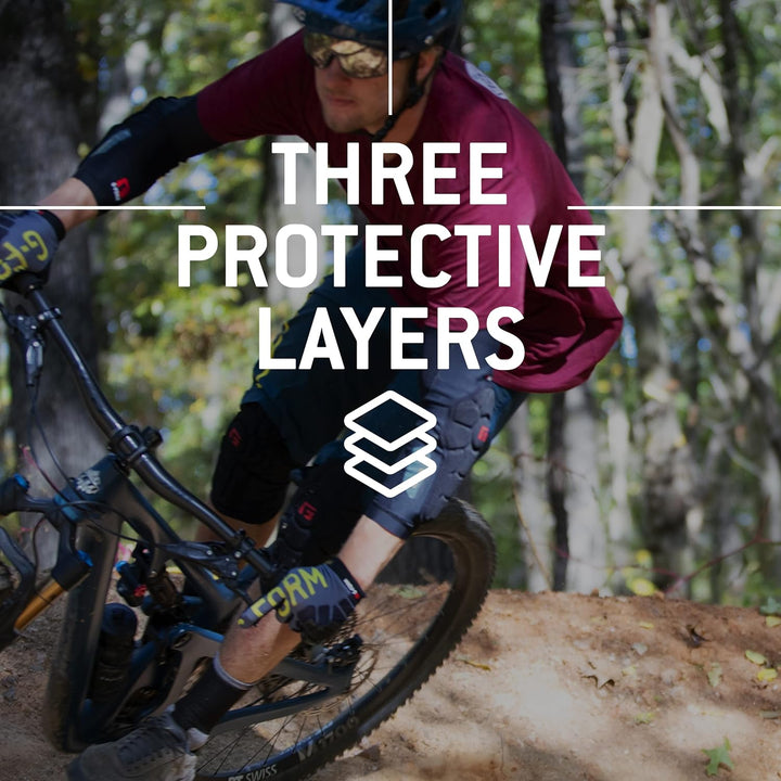G-Form Pro-Rugged MTB Ellenbogenpads - Pads Dirt Bike Gear - Ellenbogenpads - Schwarz, Erwachsene Sm