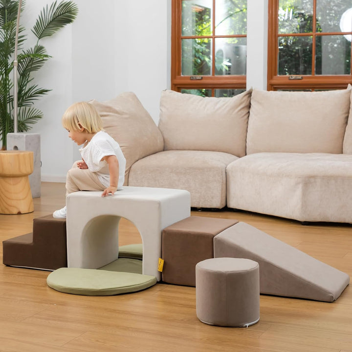 BanaSuper Schaumstoff-Kletterblöcke für Kinder, Schaumstoff Bausteine XXL, EN71-zertifiziert & rutsc