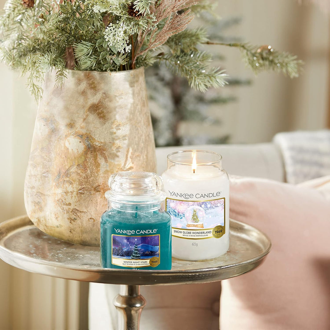Yankee Candle Duftkerze | Grosse Snow Globe Wonderland Duftkerze im Glas | Snow Globe Wonderland Kol