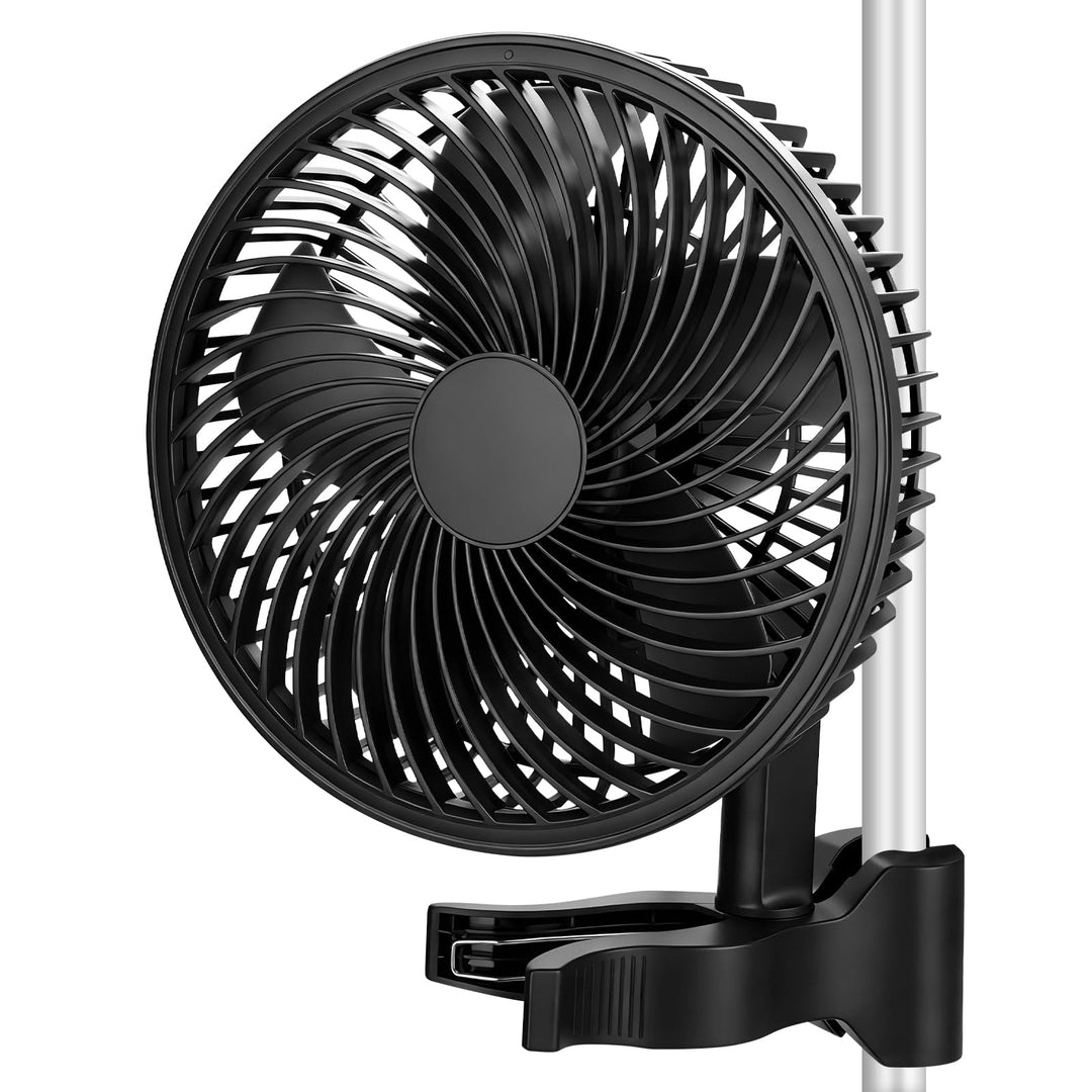 XIIW Grow Ventilator Oszillierend mit Clip, EC-Motor, 10 Stufen, 300 cm Kabel, 15 cm Durchmesser, 54