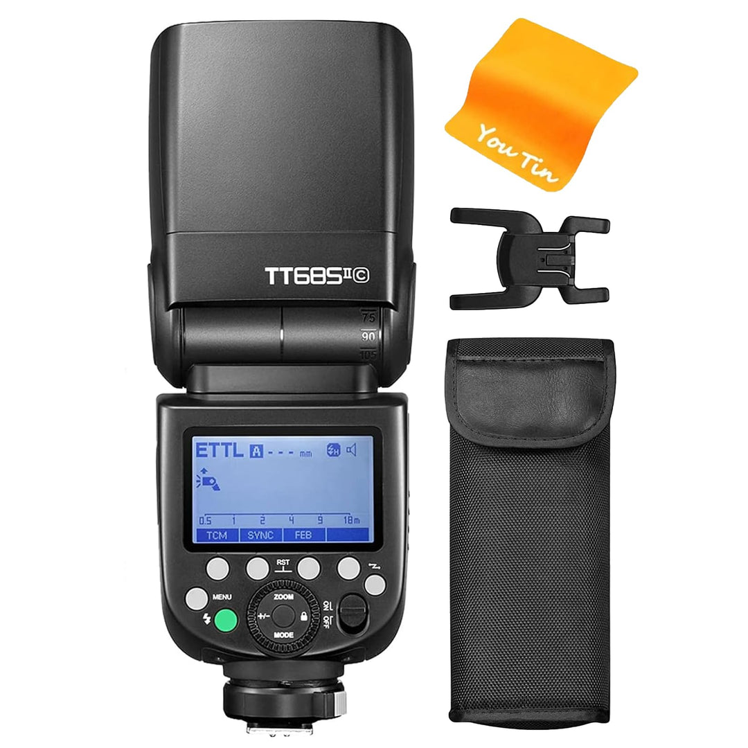 Godox TT685IIC Kamera-Blitzgerät für Canon TT685II-C 2,4 G Wireless HSS GN60 Blitz kompatibel mit Ca