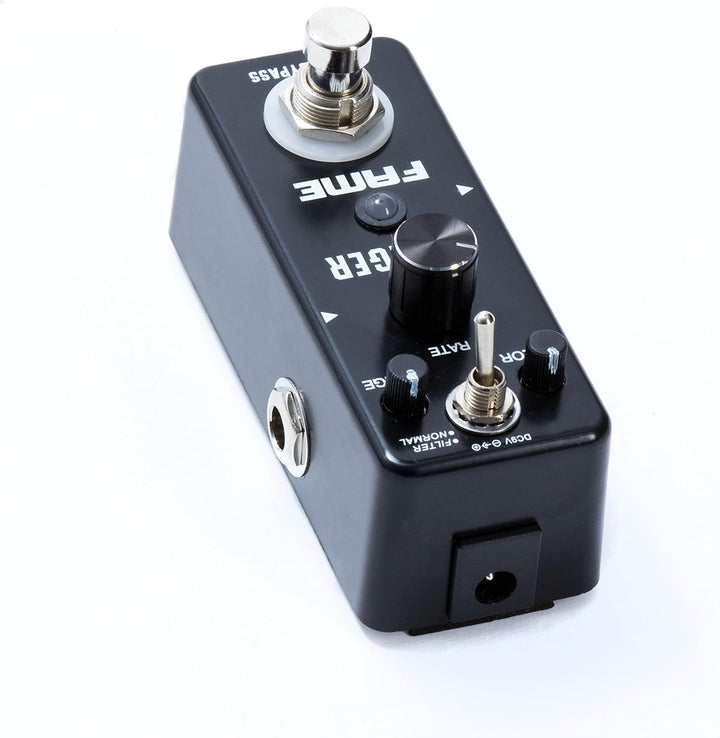 Fame LEF-312 Flanger, Kompaktes Modulations Effektgerät für Gitarren, True Bypass, Regler für Color