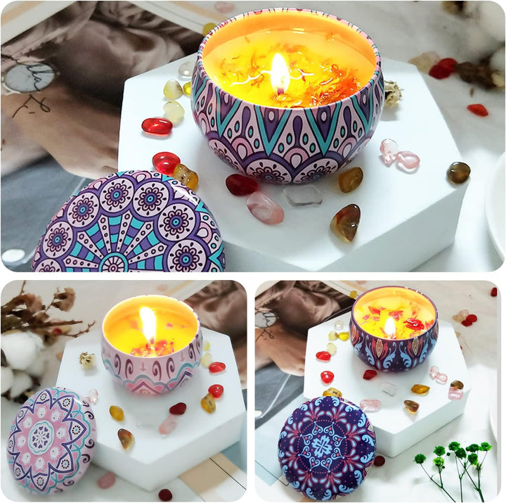 DIY Kerzen Set 12 kerzengläser mit 50 Kerzenkern Kerzen selber Machen Set Leere kerzendosen mit Deck