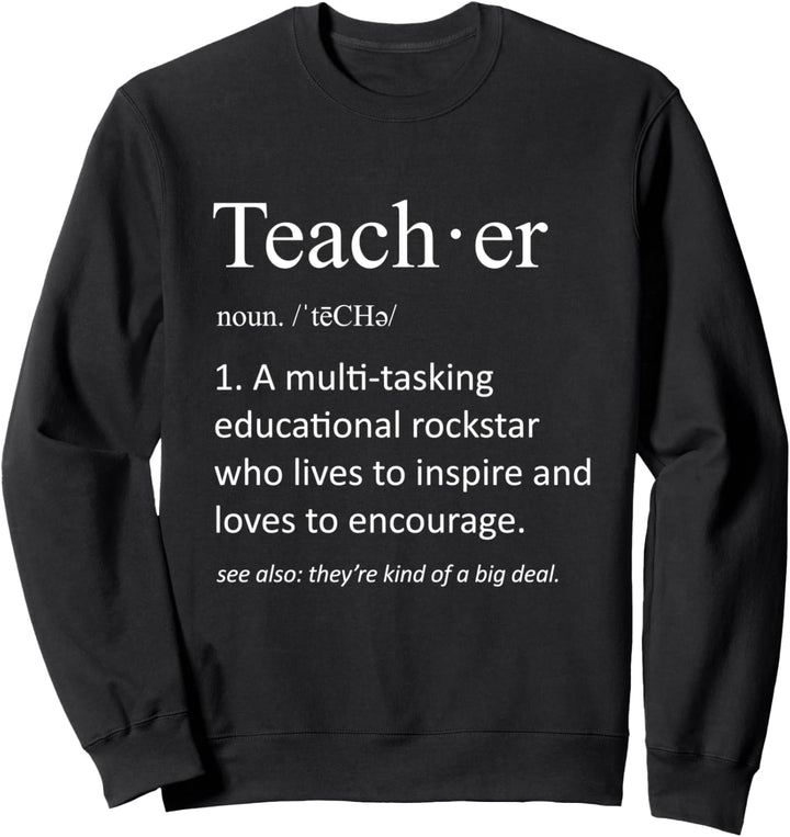 Lehrer Definition - Lustige Lehre Schule Lehrer Sweatshirt