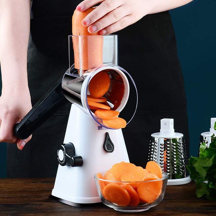 Käsereibe mit Kurbel Kartoffelschneider Gemüseschneider Manuell Gurkenhobel Nussmühle Veggie Slicing