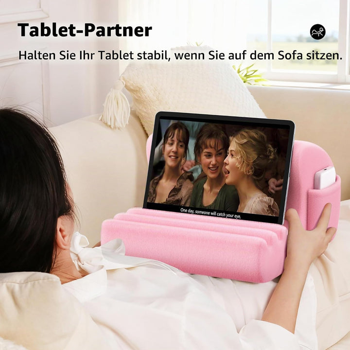 CreaDream Tablet-Kissenständer, Tablet-Halterung für Bett, Schoss und Schreibtisch mit 3 Betrachtung