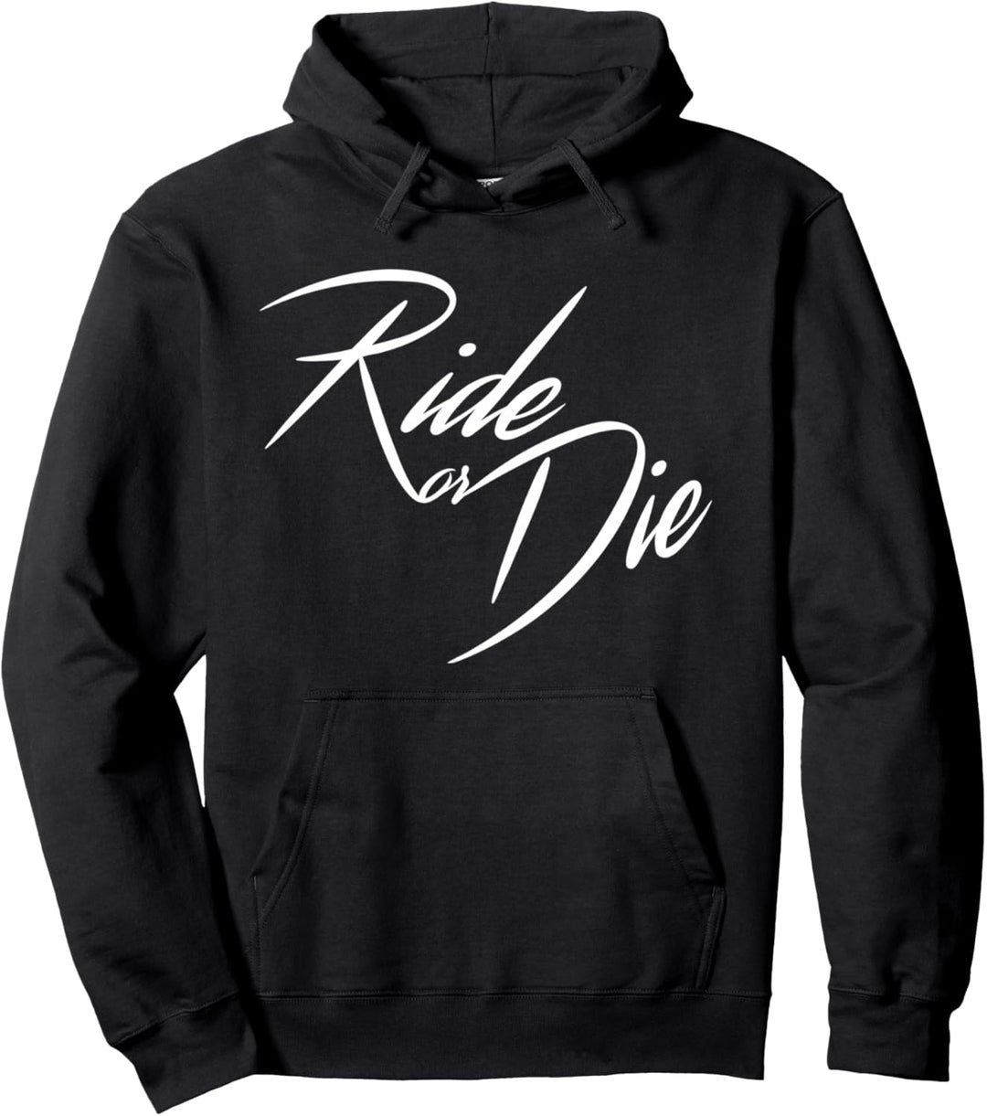 Ride or Die Biker Motor-Rad E-bike Geschenk Mann Frau Kind Pullover Hoodie