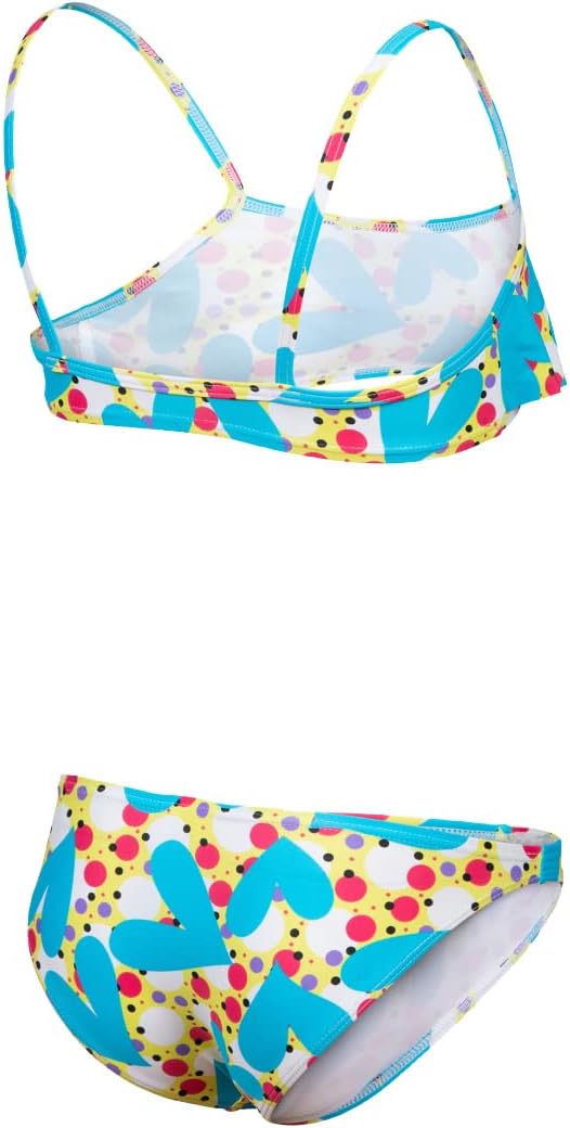 ARENA Mädchen Girls Vintage Bikini Bralette Bikini 164 Soft Green Multi, 164 Soft Green Multi