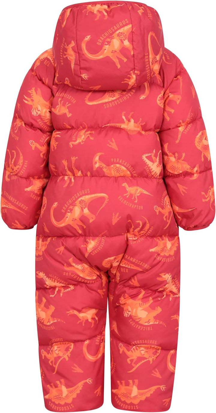 Mountain Warehouse Frosty Kinder Winter Anzug Gefüttert Schneeanzug 6-12 Monate Rot (Gedruckt), 6-12