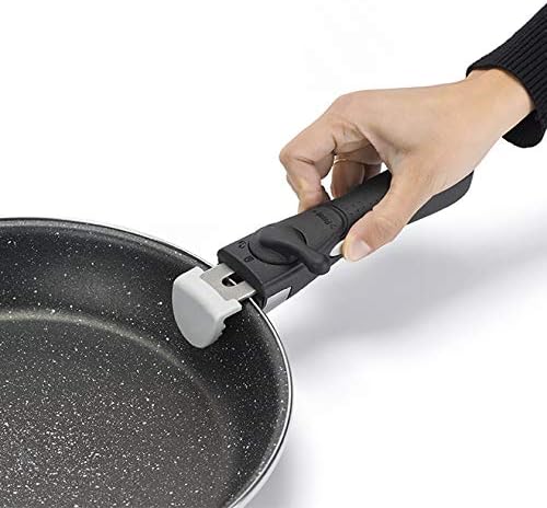 MAGEFESA 02109379 K2 Induktions-Kochgeschirr mit abnehmbarem Griff, antihaftbeschichtet, Glaskeramik