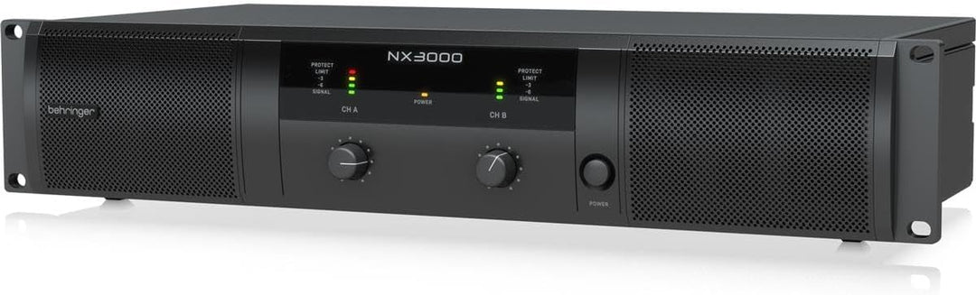 Behringer NX3000 Ultraleichter 3000-Watt-Class-D-Leistungsverstärker mit SmartSense-Lautsprecherimpe