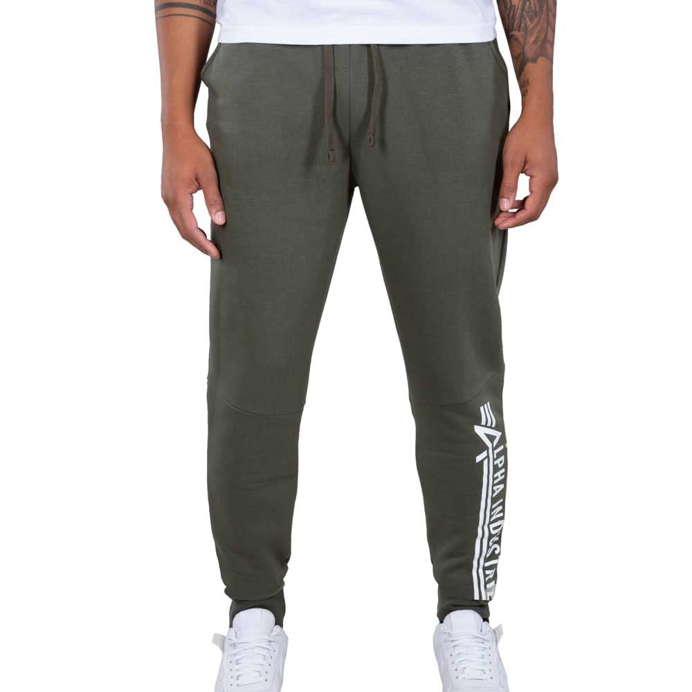 ALPHA INDUSTRIES Herren Hose Jogger Jogginghose für Herren S Dark Olive, S Dark Olive