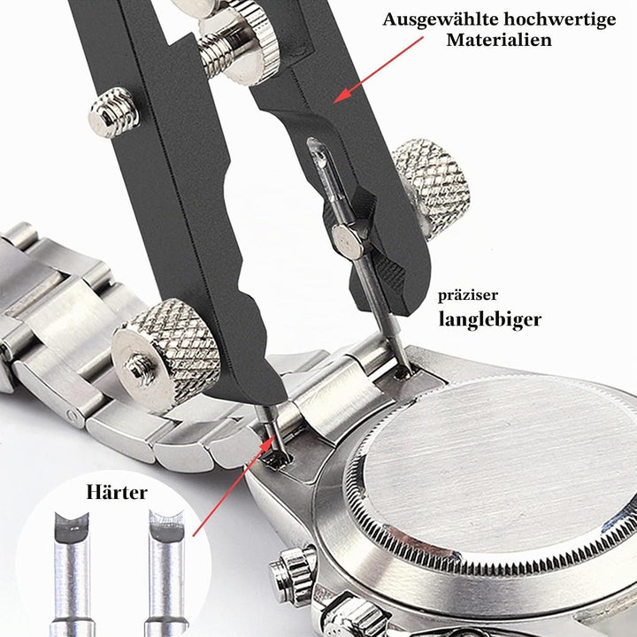 LFGKeng Uhren-Federstegzange Werkzeugset, Armbandzange, Federstegpinzette, Werkzeug für Uhren-Feders
