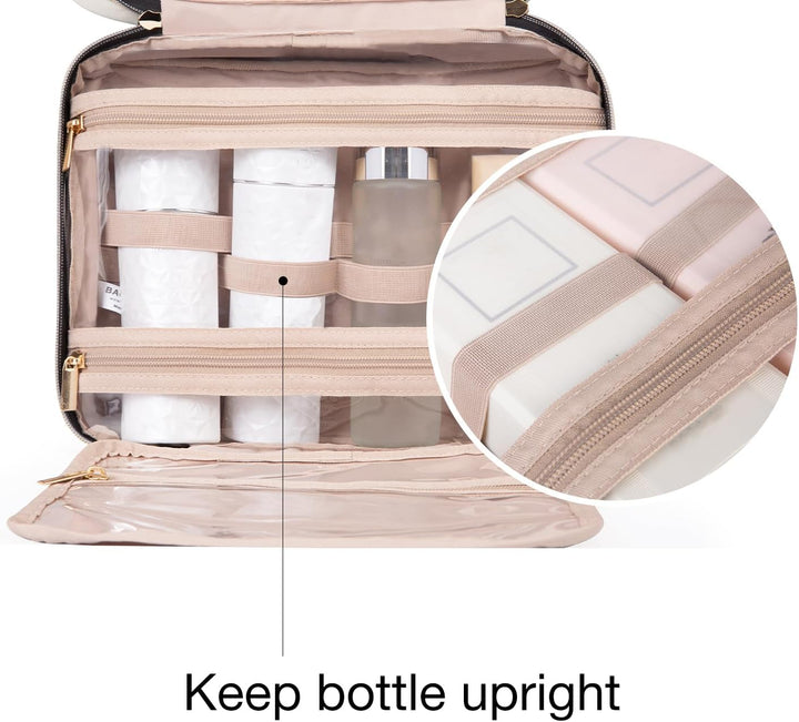 BAGSMART Kulturtasche Reise zum Aufhängen Kulturbeutel Damen für Makeup, Toilettenartikel (L-Blau),