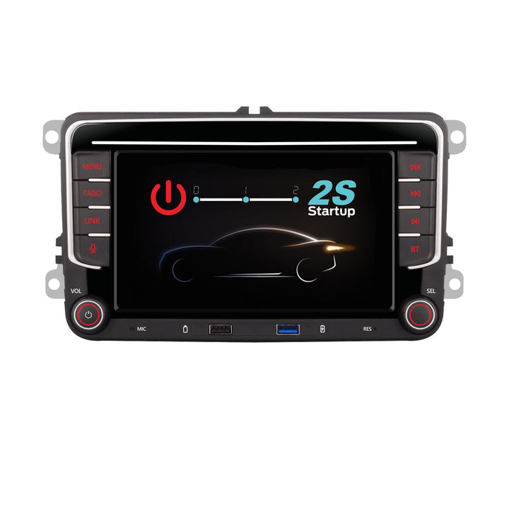 YZKONG Autoradio für VW Passat Golf MK5 Jetta Caddy EOS Tiguan mit CarPlay Android Auto, Double DIN