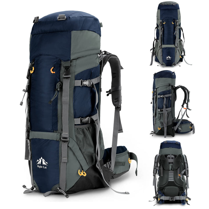 Night Cat Wanderrucksack 70L 90L Rucksack Trekkingrucksack Reiserucksack Herren Damen Atmungsaktiv f